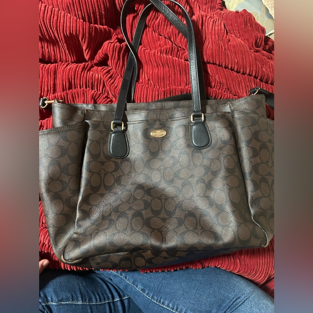 XL Coach Diaper bag